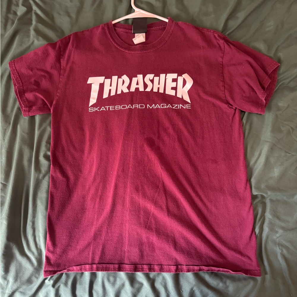 Thrasher Men's Burgundy Skate Tee